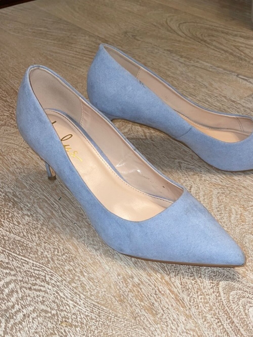 Lulu’s Baby Blue Pointed Heels